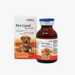 Pet Gard, Antiparacitario Interno y Externo (x cc /inyectable) 10 kg