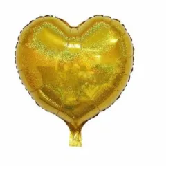 Corazones Dorados tornasol 18" 