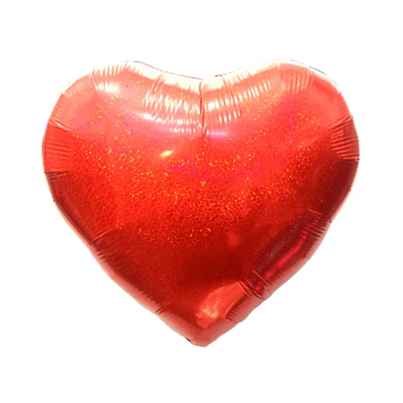 Corazones Rojos Tornasol 18" 