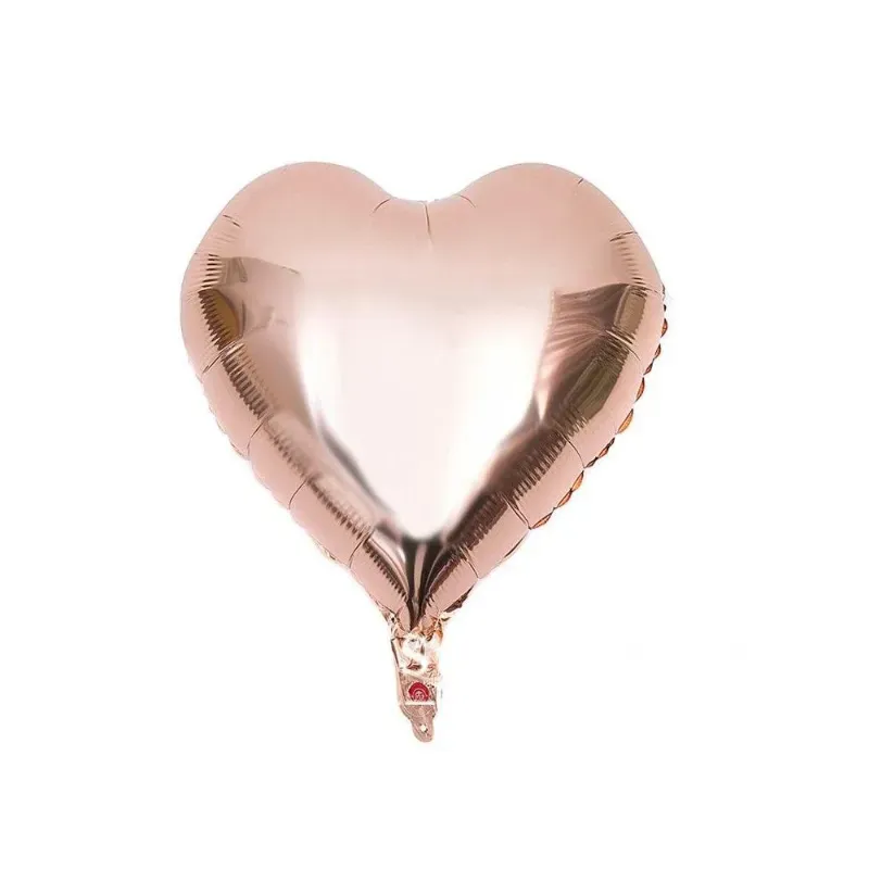 Globo de corazon Rosa oro 18"