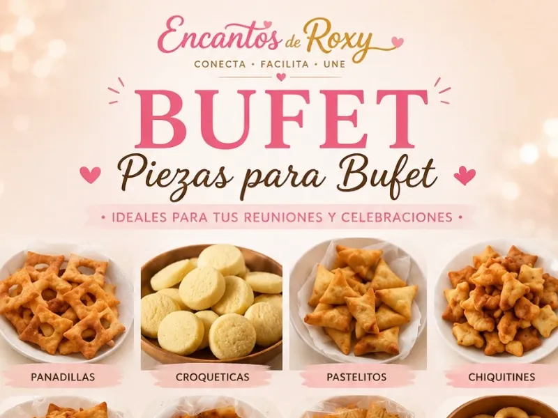 Bufett para cumpleaños y festividades.