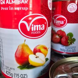 Frutas en almíbar