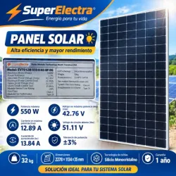 Panel solar 550w