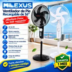 Ventilador recargable Milexus