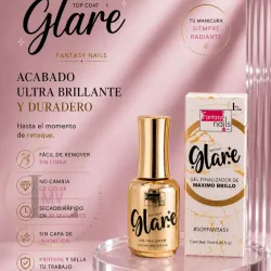 GLARE FANTASY GEL FINAL. MÁXIMO BRILLO 15 ML.