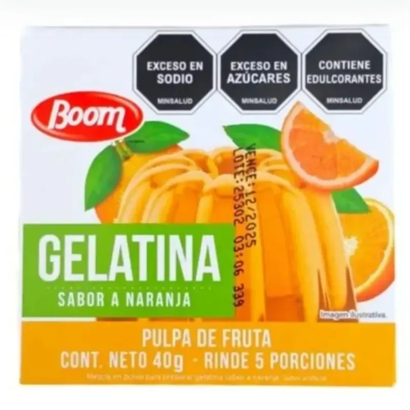 Gelatina Sabor Naranja 