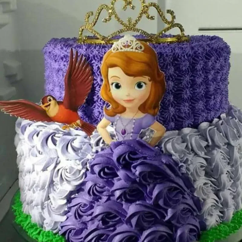 Kake personalizado de dos pisos diseño redondo 