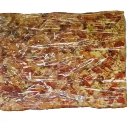 Pizza familiar de queso y salchicha 