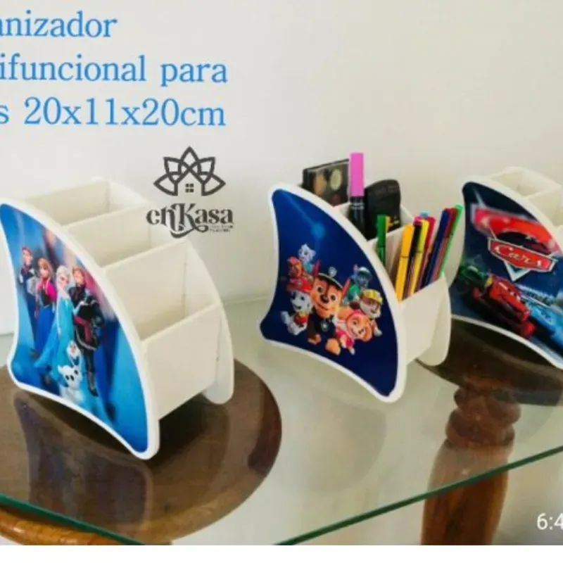 Organizador multifuncional personalizado con el animado de su preferencia 