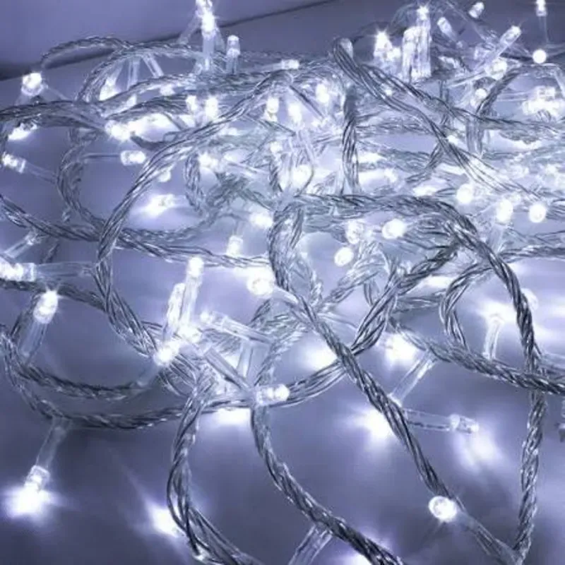 100led blancos cable blanco