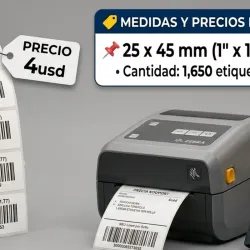 Etiqueta 25x44mm