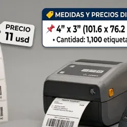 Etiqueta 4x3 pulgadas