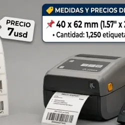 Etiquetas 40x62mm