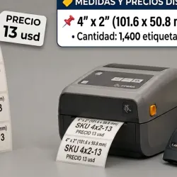 Etiquetas 4x2 pulgadas