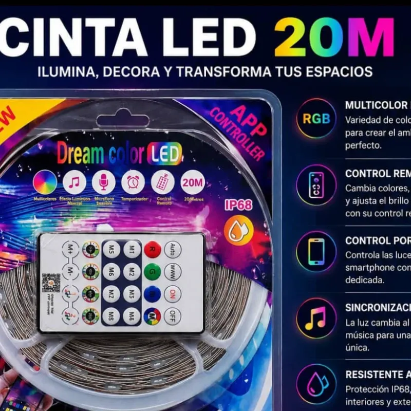 Luces led 20m