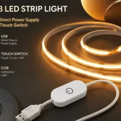 Luz lineal cálida