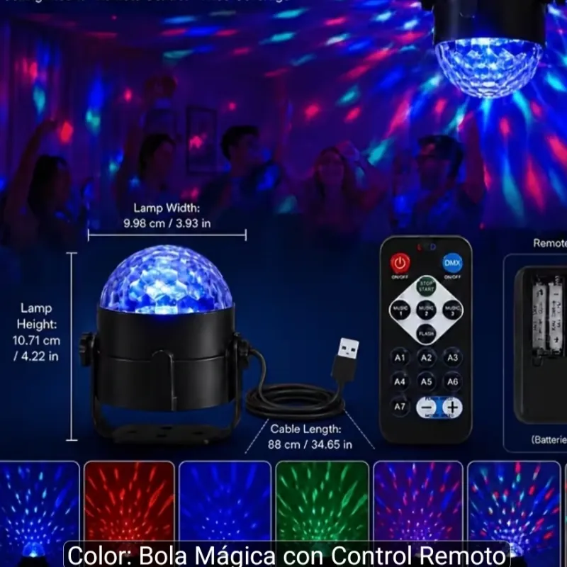 Proyector de disco con mando