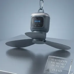 Ventilador recargable de techo