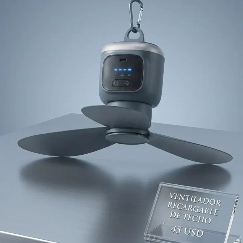 Ventilador recargable de techo