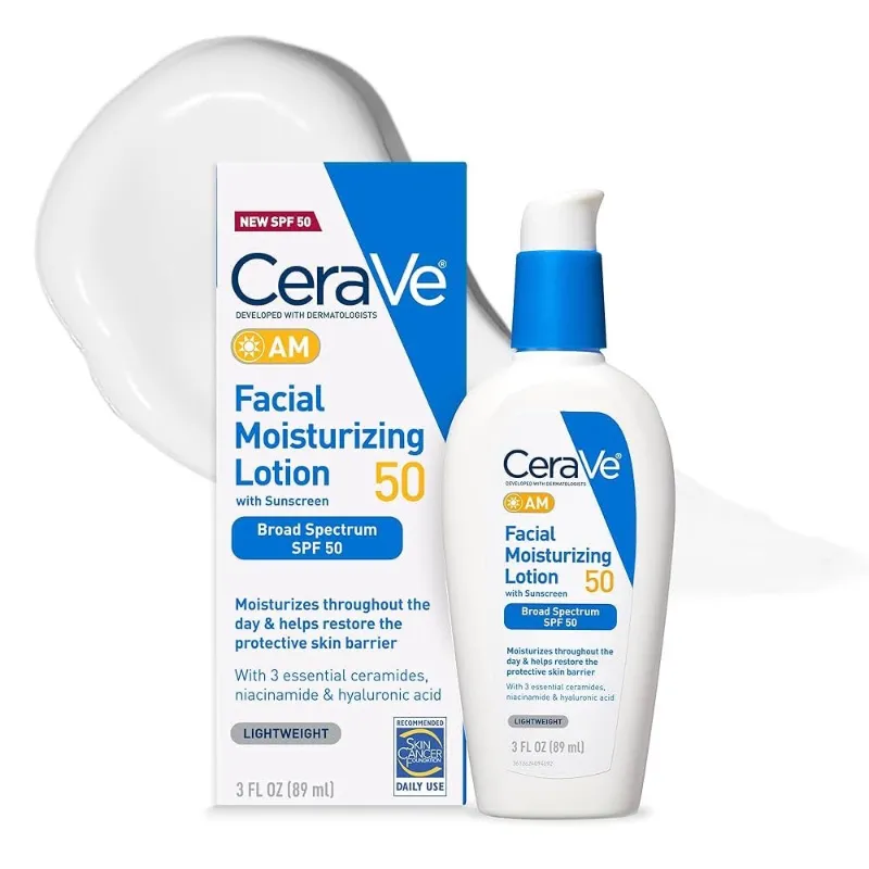 Crema hidratante con FPS 50 