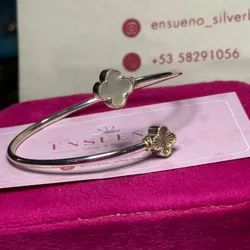 Esclava van cleef flor blanca 