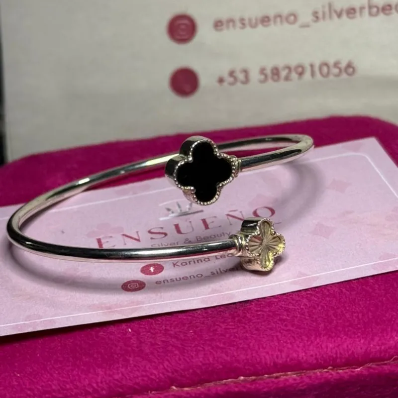 Esclava van cleef flor negra 