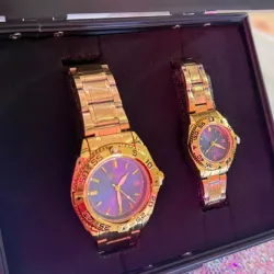 Estuche de relojes de hombre y de mujere de acro inoxidable