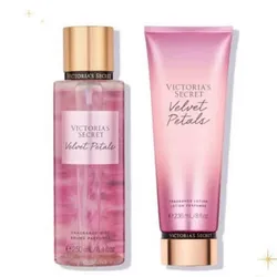 Juego de colonia y crema Velvet Petals