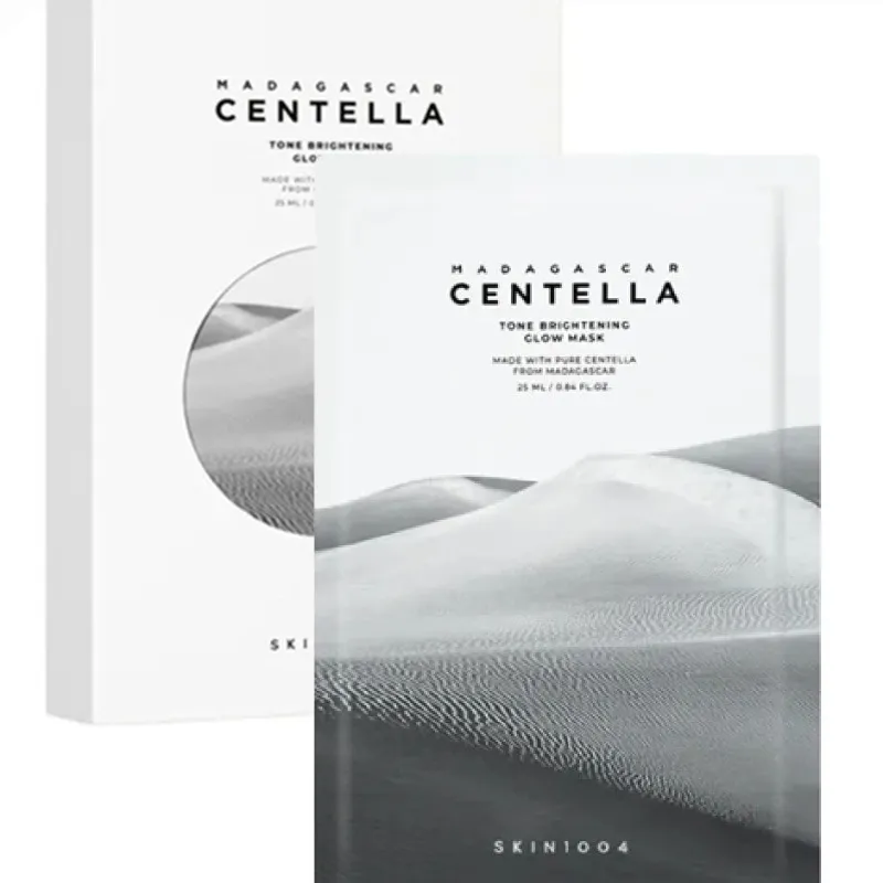 SKIN1004 Madagascar Centella Tone Brightening Glow Beauty Mask (Mascarilla facial luminosa y unificadora del tono con Centella Asiática)