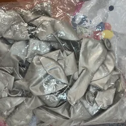 Paquetes de globo plateados cromados