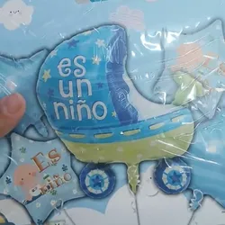 Set de baby shower azul