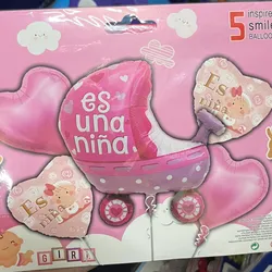 Set de baby shower rosado