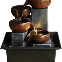 Fuente de agua con luz led
