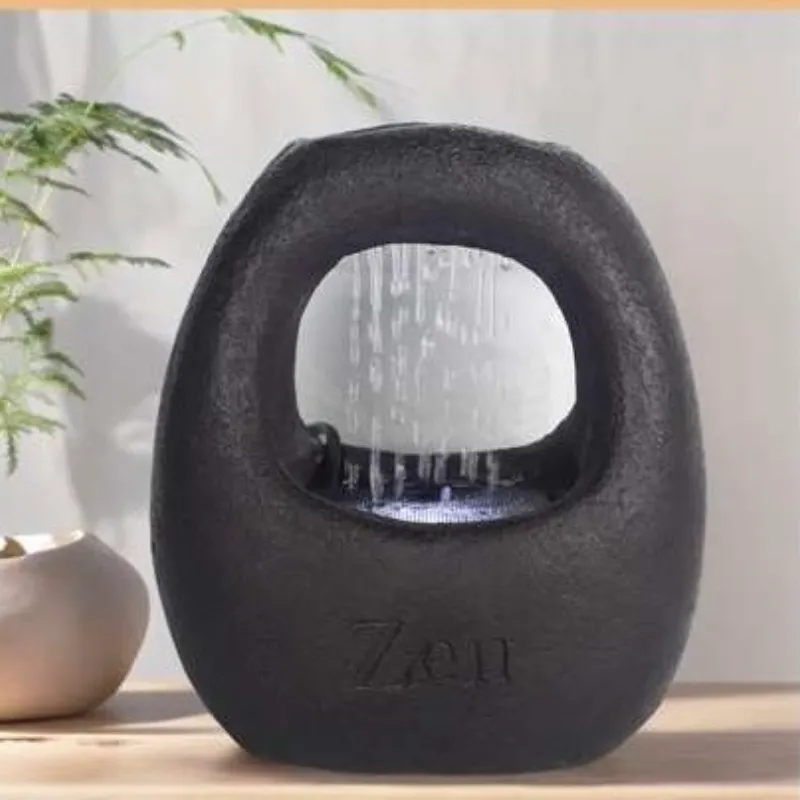 Fuente de agua con luz led