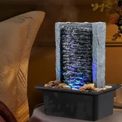 Fuente de agua con luz led
