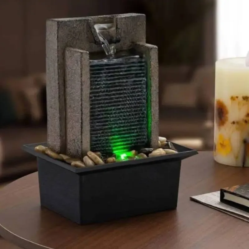 Fuentes de agua con luz led