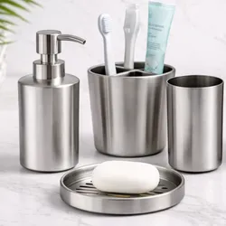 Set de baño niquelado