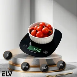 Báscula Digital De Alta Precisión Con Pantalla LCD Y Función Tara