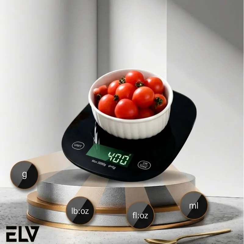 Báscula Digital De Alta Precisión Con Pantalla LCD Y Función Tara