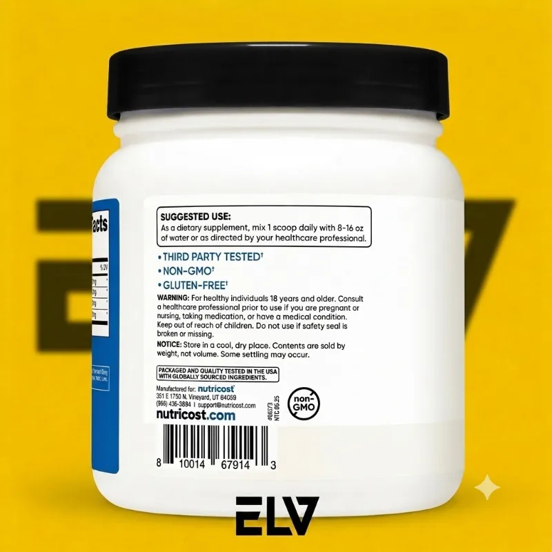 BCAA// Nutricost // 90 servicios.
