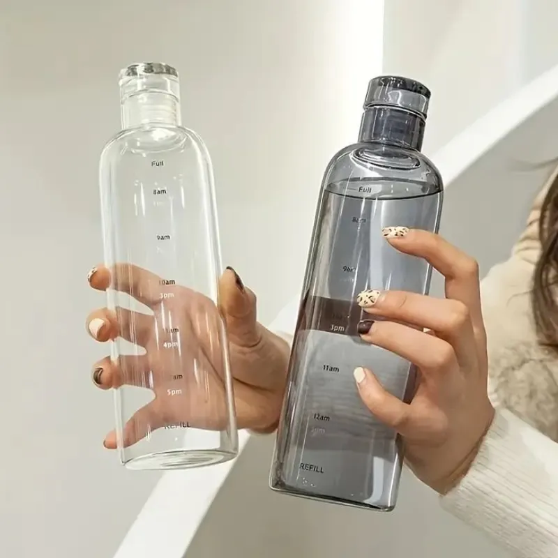 Botellas De Agua Transparentes Claras y Oscuras 700ml