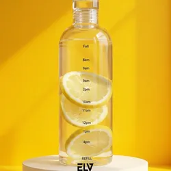 Botellas De Agua Transparentes Claras y Oscuras 700ml