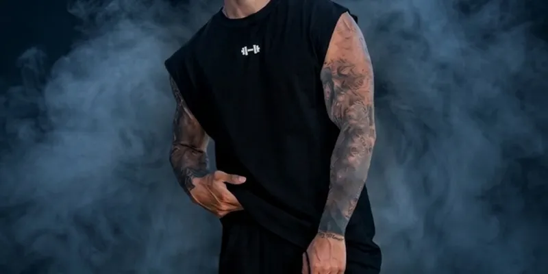 Camiseta Desmangada de Hombre