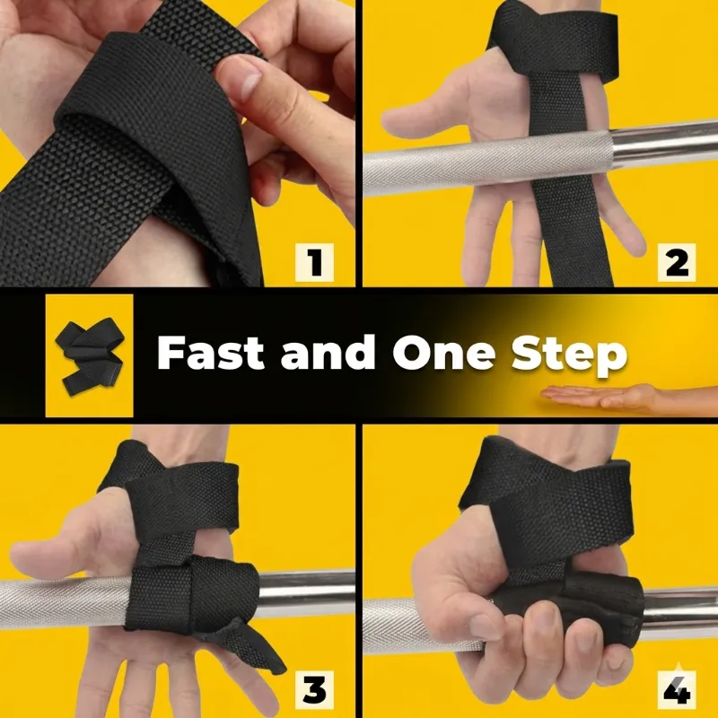 Correas de mano para levantar pesas.