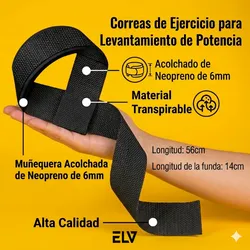 Correas de mano para levantar pesas.