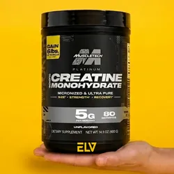 Creatina Monohidratada Muscle Tech 80 Serv. 5g Creatina. Sin Sabor