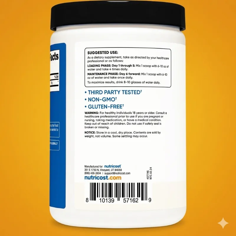 Creatina Nutricost // 100 Serv
