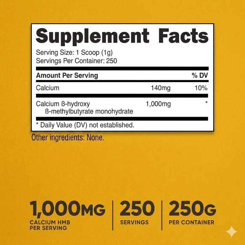 HMB Nutricost // 250 Servicios