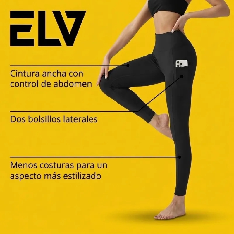 Leggings// Color Negras // Tallas S/M
