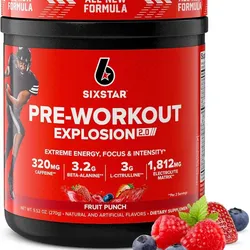 Pre Workout Six Star 30 Serv. Sabor: Ponche De Futas